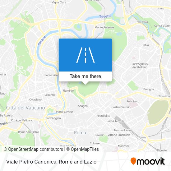 Viale Pietro Canonica map