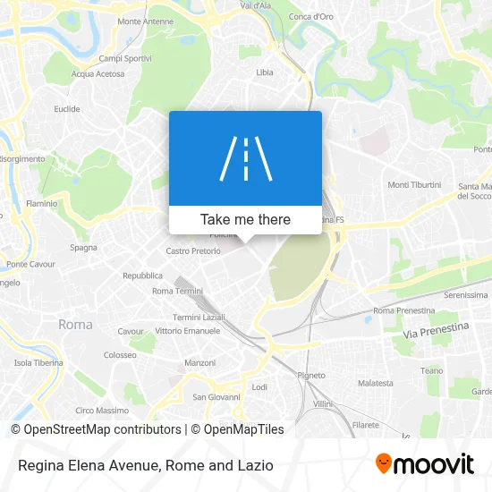 Regina Elena Avenue map