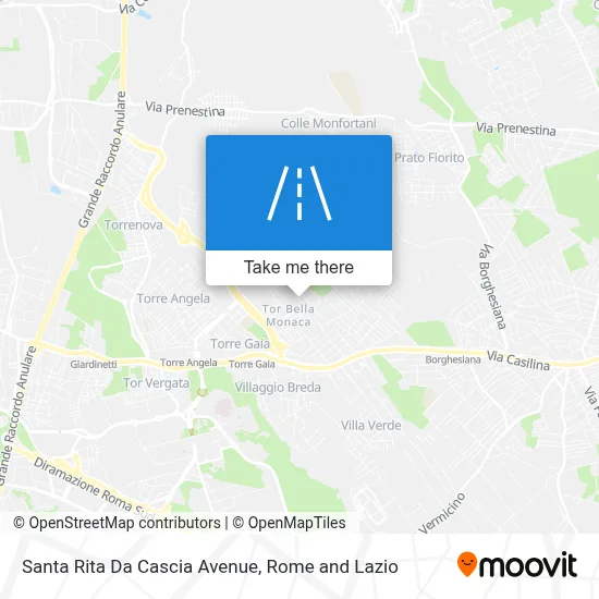 Santa Rita Da Cascia Avenue map