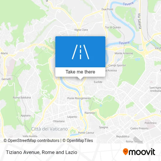 Tiziano Avenue map