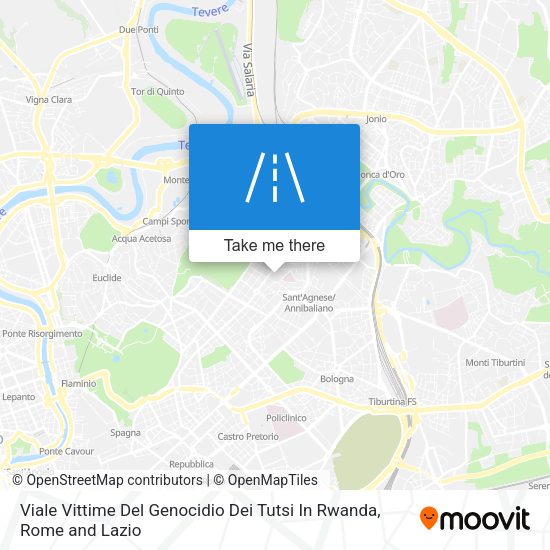 Viale Vittime Del Genocidio Dei Tutsi In Rwanda map