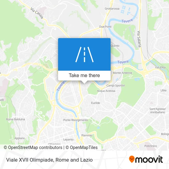 XVII Olympics Avenue map