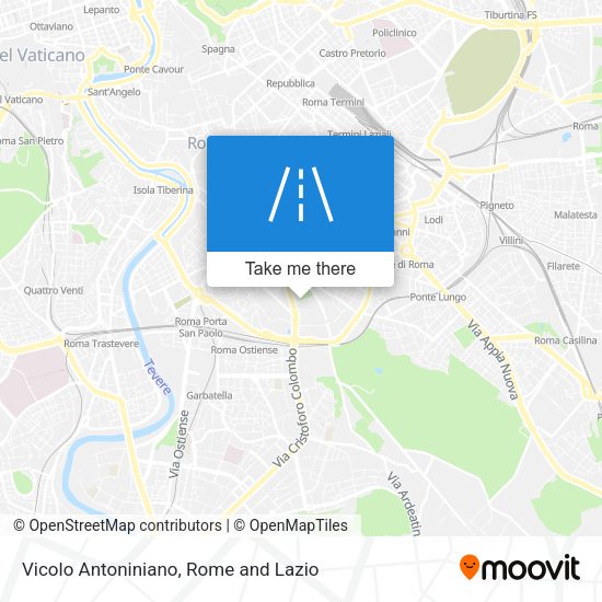 Vicolo Antoniniano map