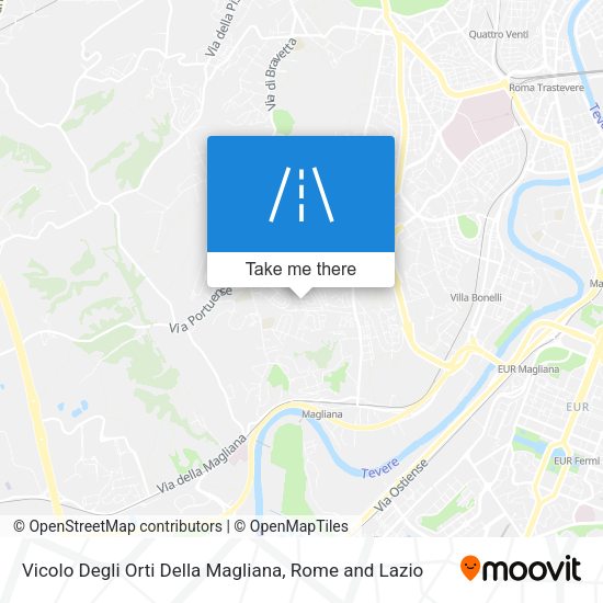 Vicolo Degli Orti Della Magliana map
