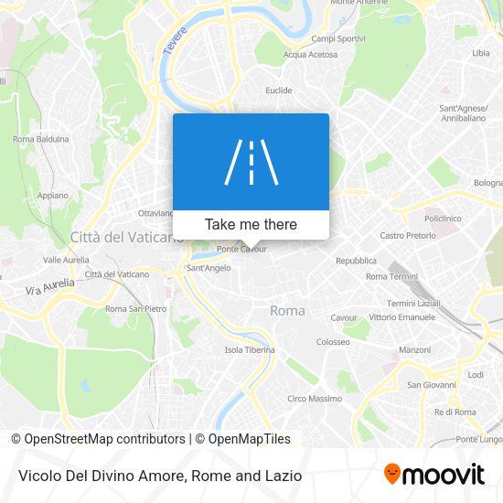 Vicolo Del Divino Amore map