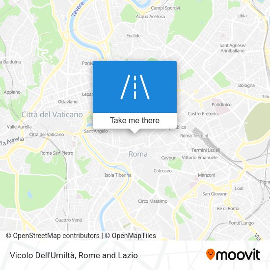 Vicolo Dell'Umiltà map