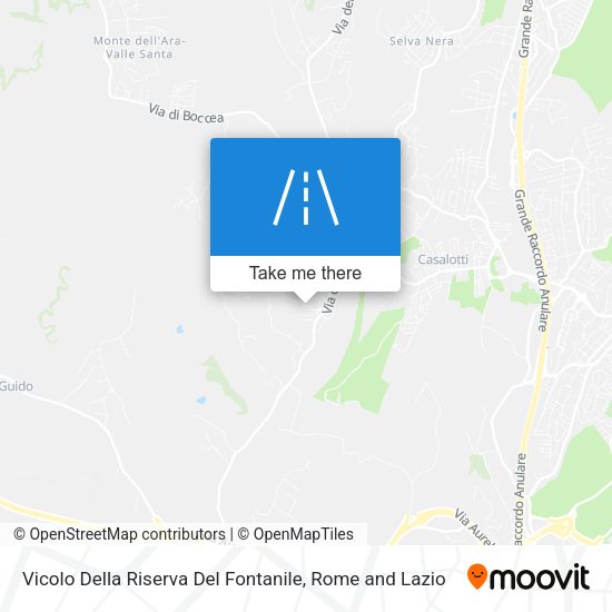 Vicolo Della Riserva Del Fontanile map