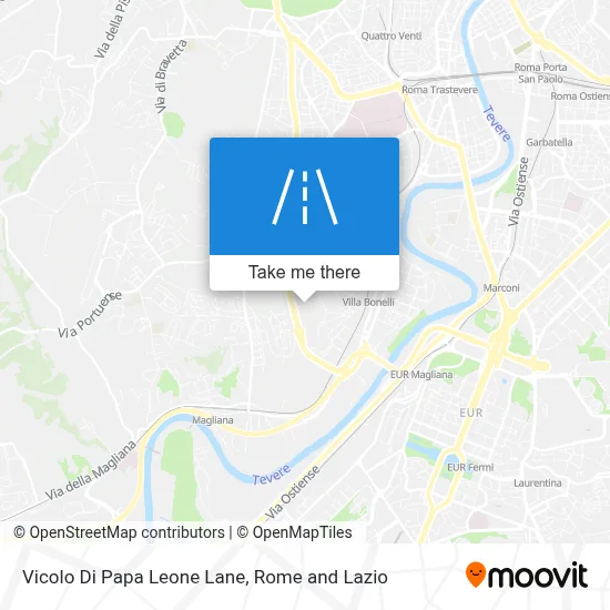Vicolo Di Papa Leone Lane map