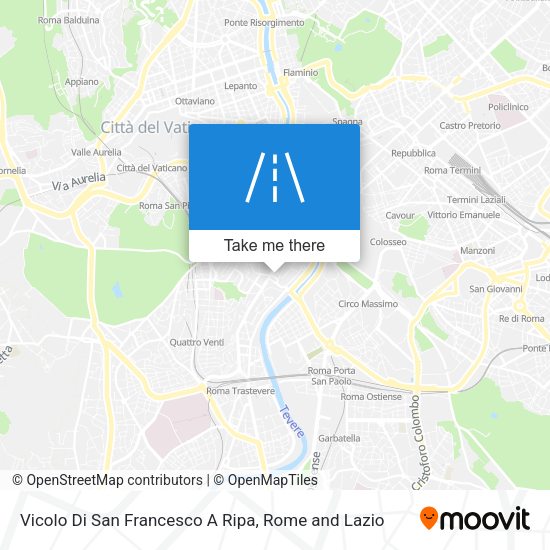 Vicolo Di San Francesco A Ripa map