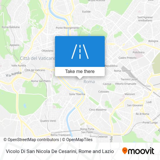 Vicolo Di San Nicola De Cesarini map