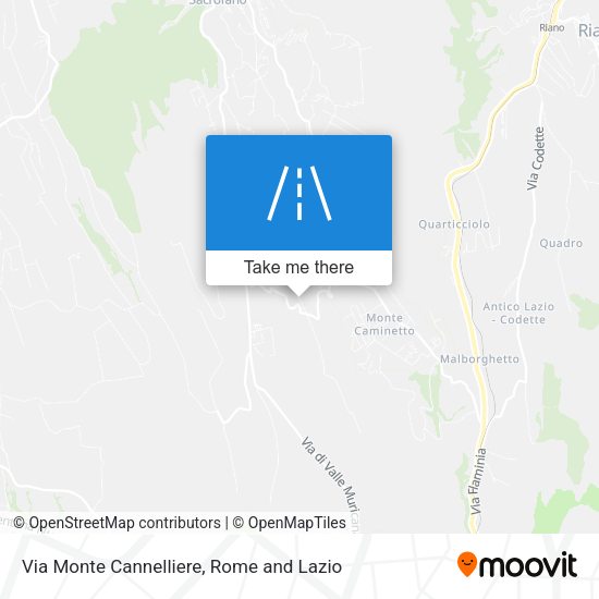Via Monte Cannelliere map