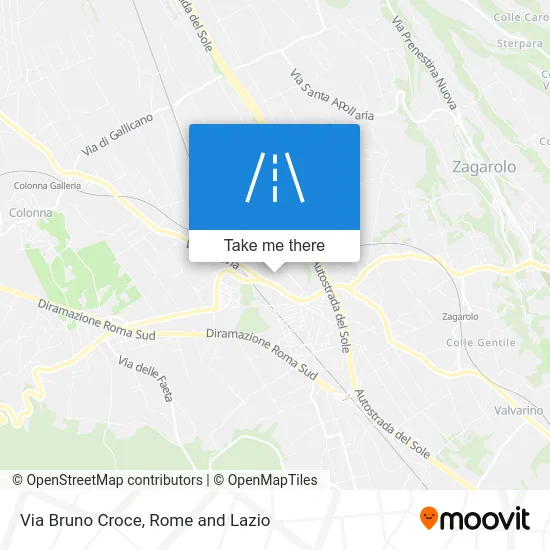 Via Bruno Croce map