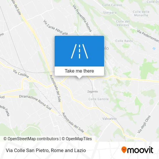 Colle San Pietro Street map