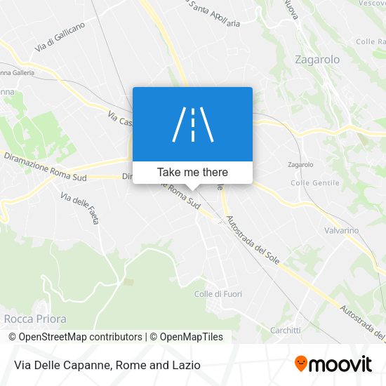 Via Delle Capanne map