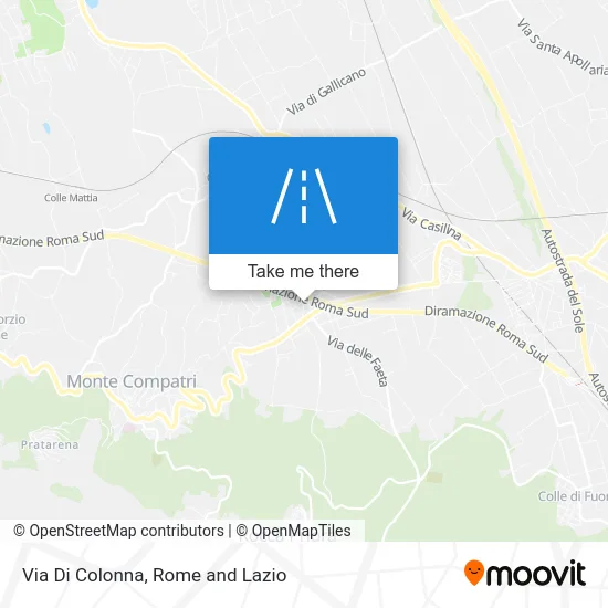 Via Di Colonna map