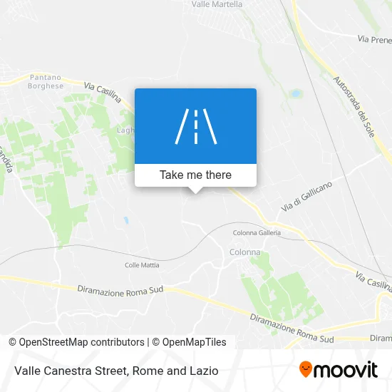 Valle Canestra Street map