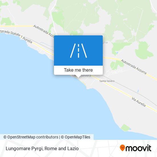 Lungomare Pyrgi map