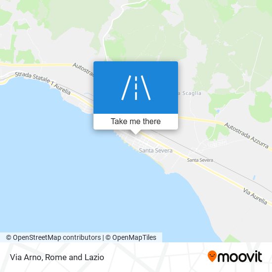 Via Arno map