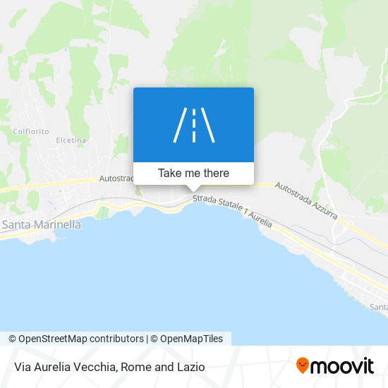 Via Aurelia Vecchia map