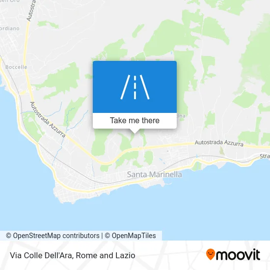 Colle Dell'Ara Street map