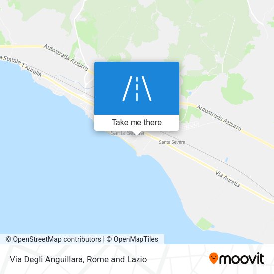 Via Degli Anguillara map