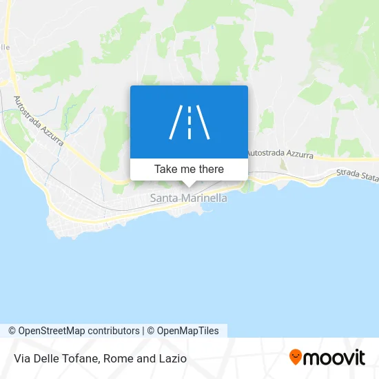 Via Delle Tofane map