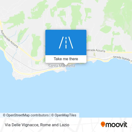 Via of Vignacce map