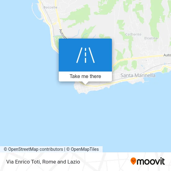 Enrico Toti Street map