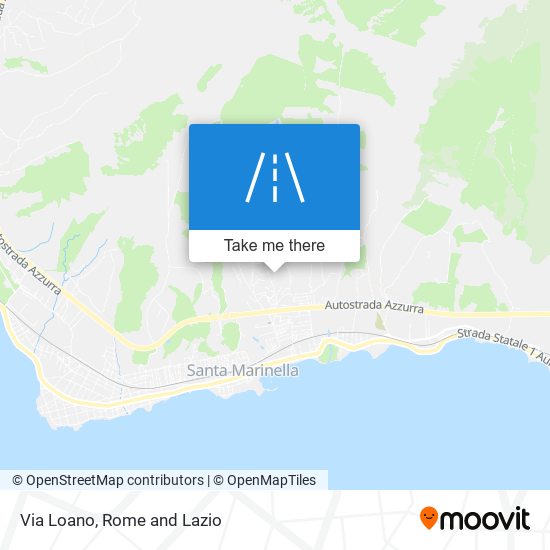 Via Loano map