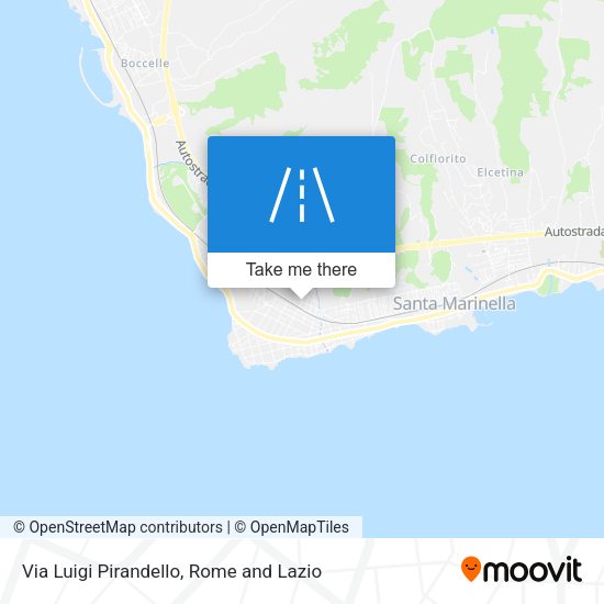 Via Luigi Pirandello map