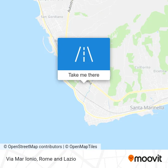 Via Mar Ionio map