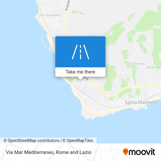 Via Mar Mediterraneo map