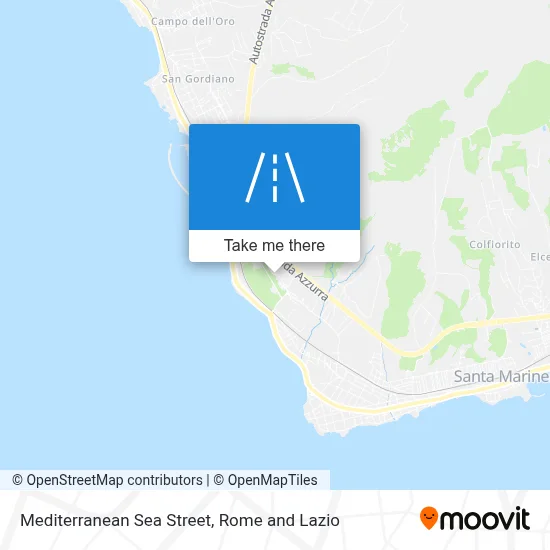 Mediterranean Sea Street map