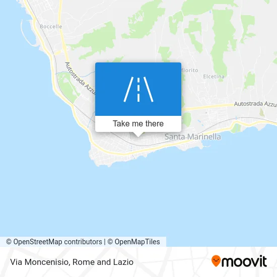 Moncenisio Street map