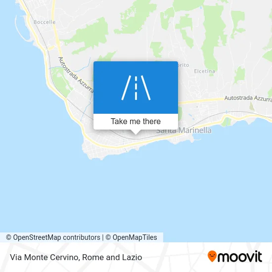 Monte Cervino Street map