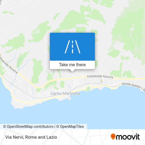 Via Nervi map