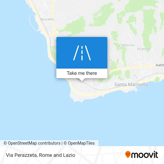 Perazzeta Street map