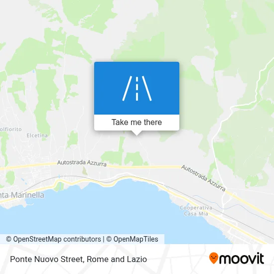 Ponte Nuovo Street map