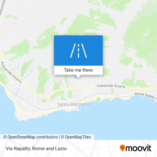 Via Rapallo map