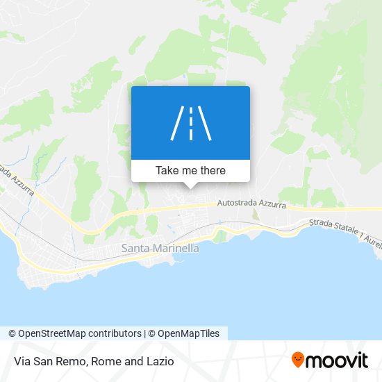 Via San Remo map