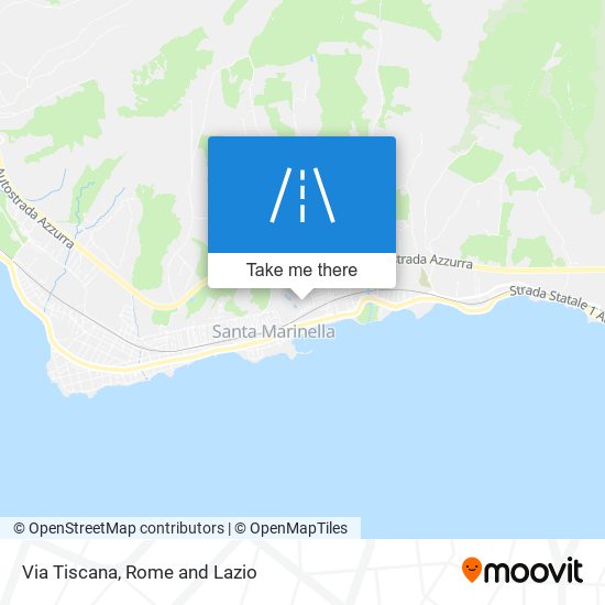 Via Tiscana map