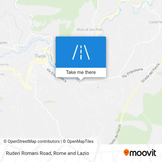 Ruderi Romani Road map