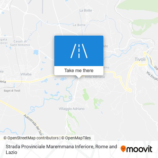 Strada Provinciale Maremmana Inferiore map