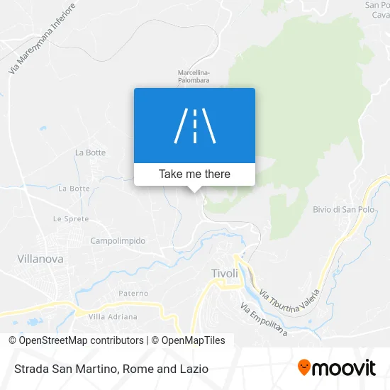 San Martino Road map