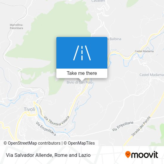 Via Salvador Allende map