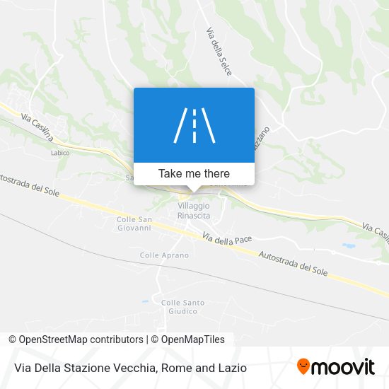 Via Della Stazione Vecchia map