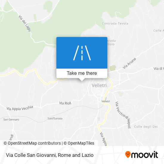 Via Colle San Giovanni map