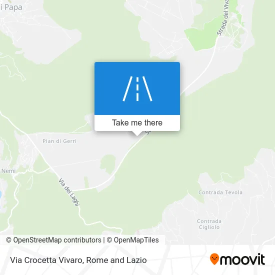 Crocetta Vivaro Street map