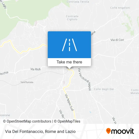 Fontanaccio Road map