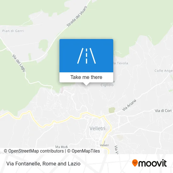 Via Fontanelle map